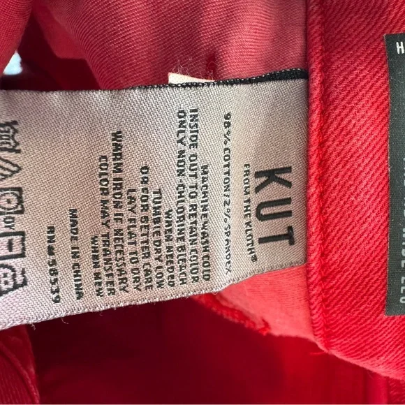 Kut from the Kloth vintage Red Denim. Meg fab ab high rise - Picture 4 of 7